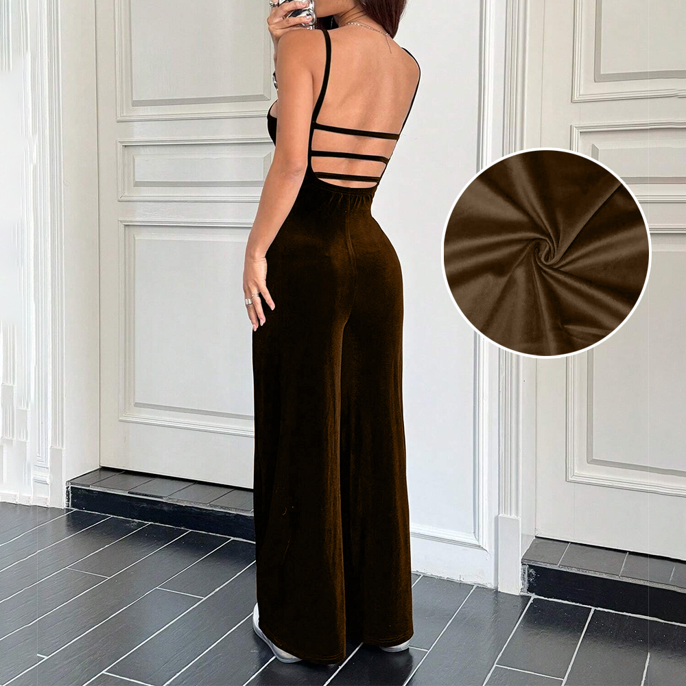 性感露背连体裤吊带连身裤