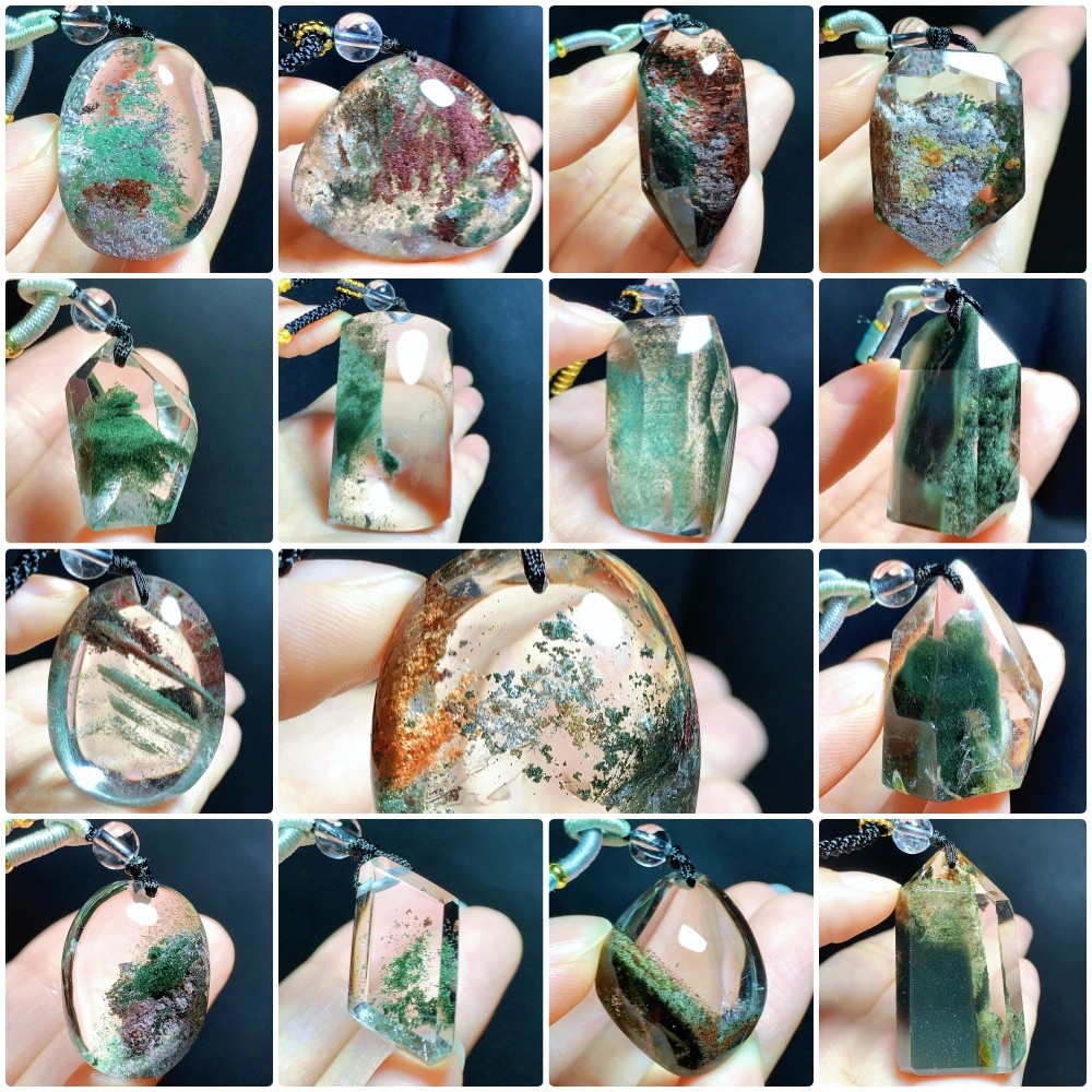 东海水晶天然绿幽灵水晶吊坠原石随形聚宝盆毛衣链招财四季幽灵坠,饰品/流行首饰/时尚饰品新,颈饰,淘宝优惠券,粉丝福利购,淘宝优惠卷