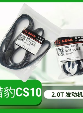 猎豹CS10 2.0T发动机气门室盖垫4G63S4T黑色摇臂盖火花塞汽车配件
