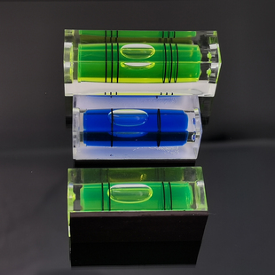水平工具平衡器水平泡长方形水平尺15X15X40/29mm钥匙链水平气泡