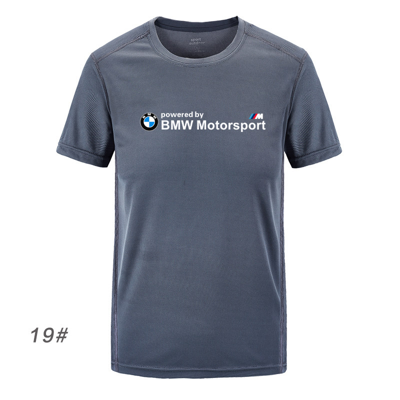 宝马bmw运动速干衣短袖t恤男女圆领薄款户外跑步半袖衫定制印logo