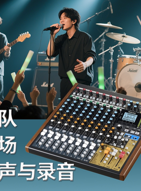 日本达斯冠TASCAM model 12调音台DAW控制器USB声卡录音机