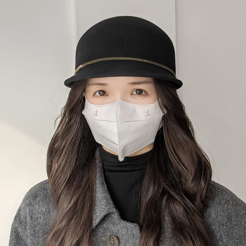 复古时尚羊毛呢鸭舌帽子女秋冬优雅马术帽英伦风新款骑士帽显脸小