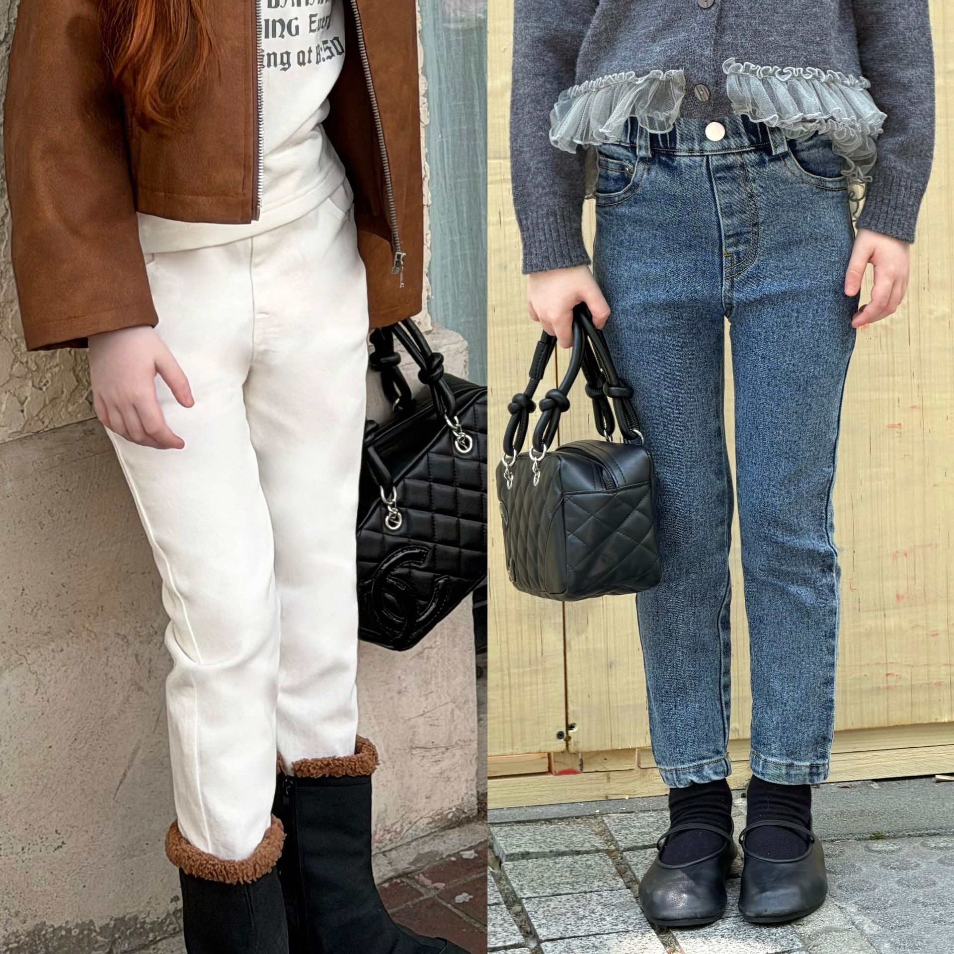 女童牛仔裤修身弹力显瘦秋季洋气女宝宝裤子软糯儿童铅笔小脚裤潮
