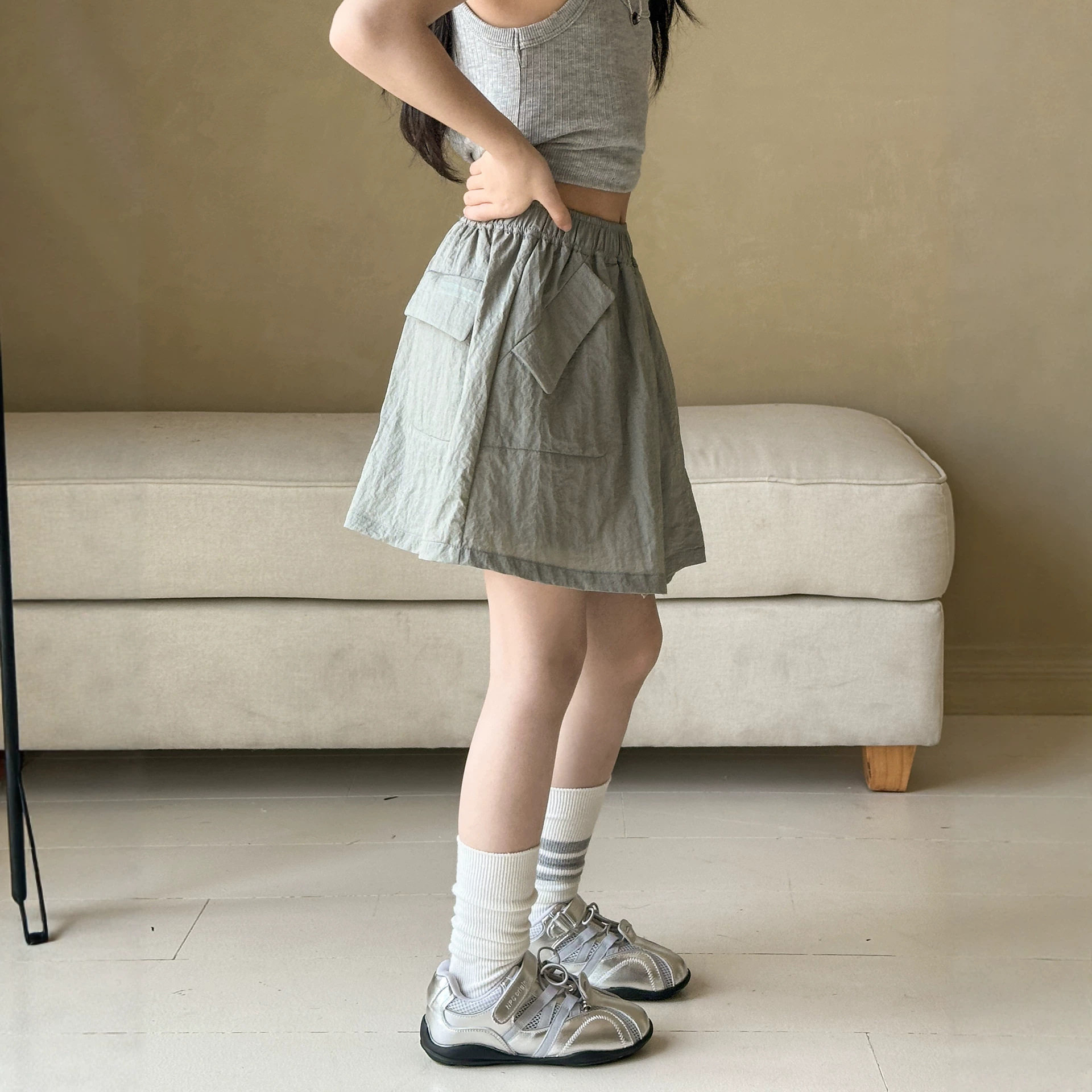 小红鱼女童半身裙裤夏装2026新款儿童夏季运动半身裙亲子百搭裙裤