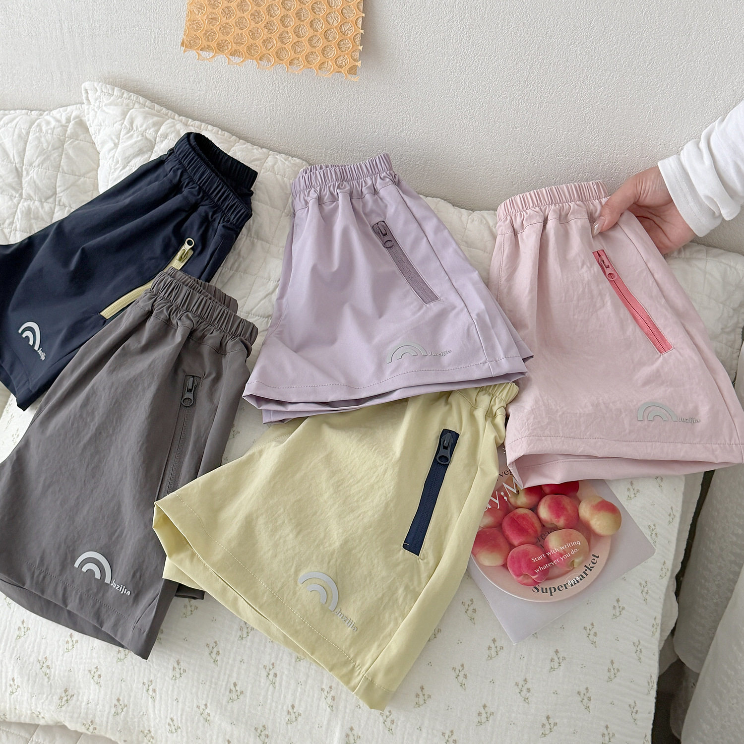 谢金毛童装女童短裤夏季外穿2026新款运动裤薄款休闲裤速干裤子潮