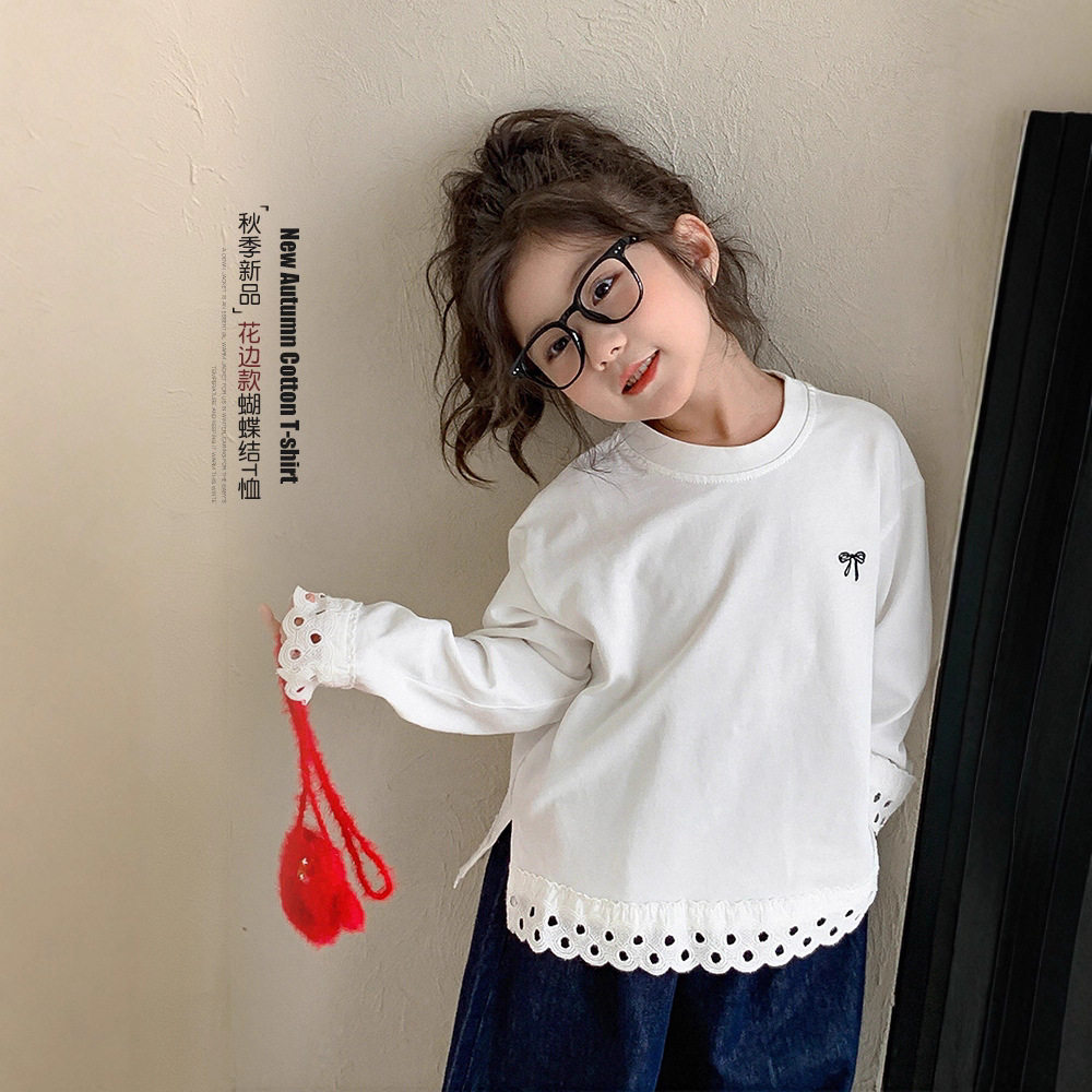 童森童马女童打底衫春秋款2025新款甜美百搭上衣儿童秋冬长袖T恤