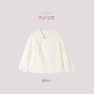 媛媛公主女童衬衫2026年春季新款儿童通新中式国风潮搭童装上衣