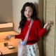 毛衣2026年春款 花与寻童装 女童坑条开衫 软糯亲肤宽松儿童针织毛衣