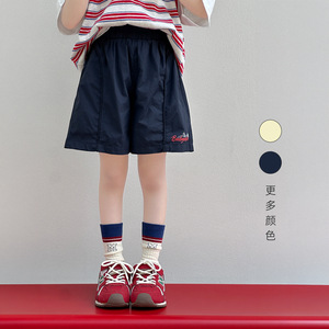 雨晨童装女童运动裤2026夏季新款户外轻薄宽松宝宝短裤