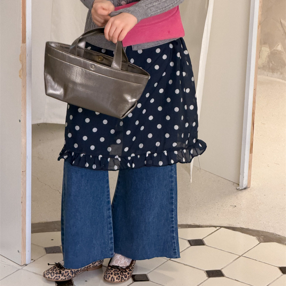 花与寻童装女童牛仔喇叭裤2026年春款宽松垂感显瘦直筒裤儿童百搭