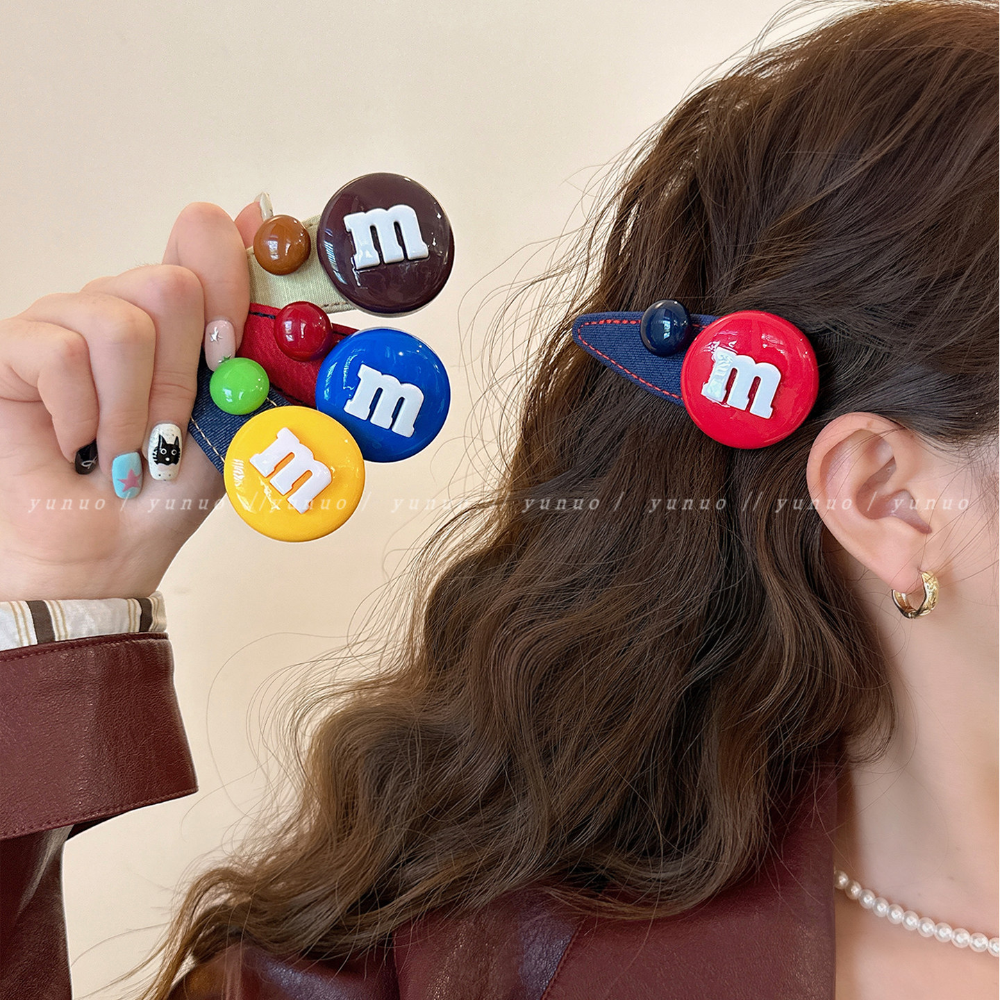 2025新款前额碎发刘海夹头饰发卡