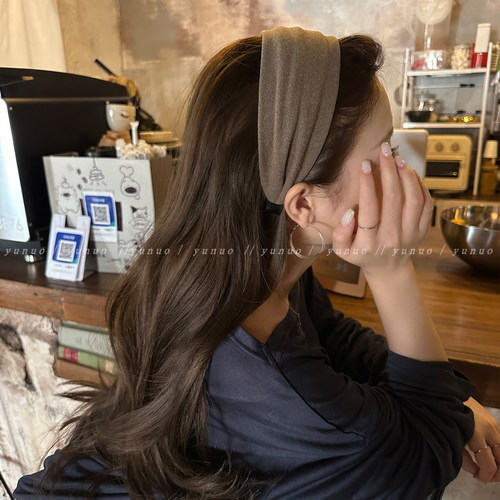 日常外戴宽边褶皱发卡发箍女头箍