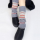 复古费尔岛袜套女个性 韩版 秋冬新款 羊毛加厚保暖显瘦堆堆长袜ins