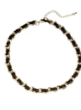 女款锁骨链项链小众轻奢2026年新款设计感配饰无吊坠黑色颈链高级