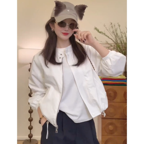 短款外套女春季新款2026年流行韩版巨好看小个子休闲百搭夹克上衣