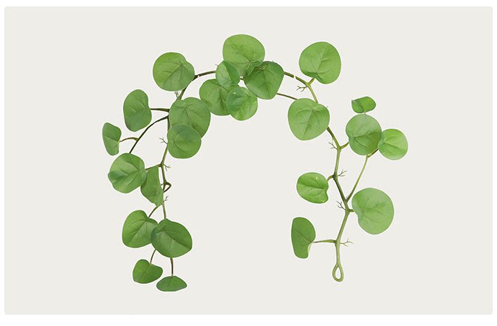 仿真长条常春藤西瓜叶龟背叶仿真植物藤条藤蔓植物背景墙绿化装饰