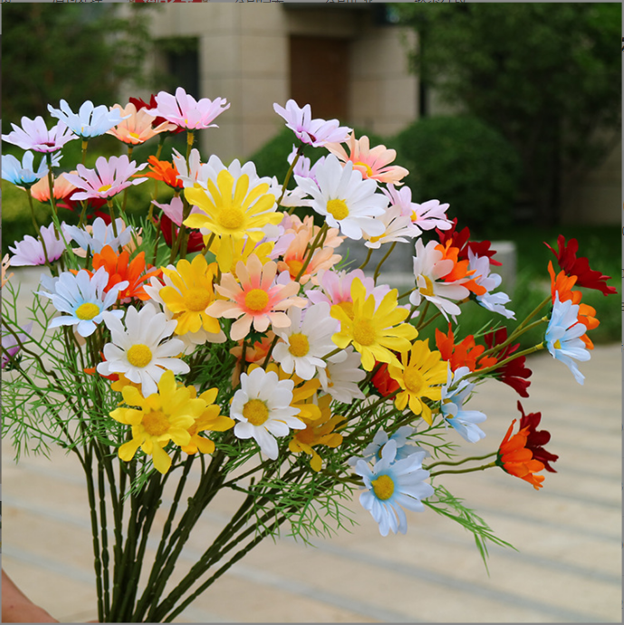 仿真洋甘菊植物墙配草