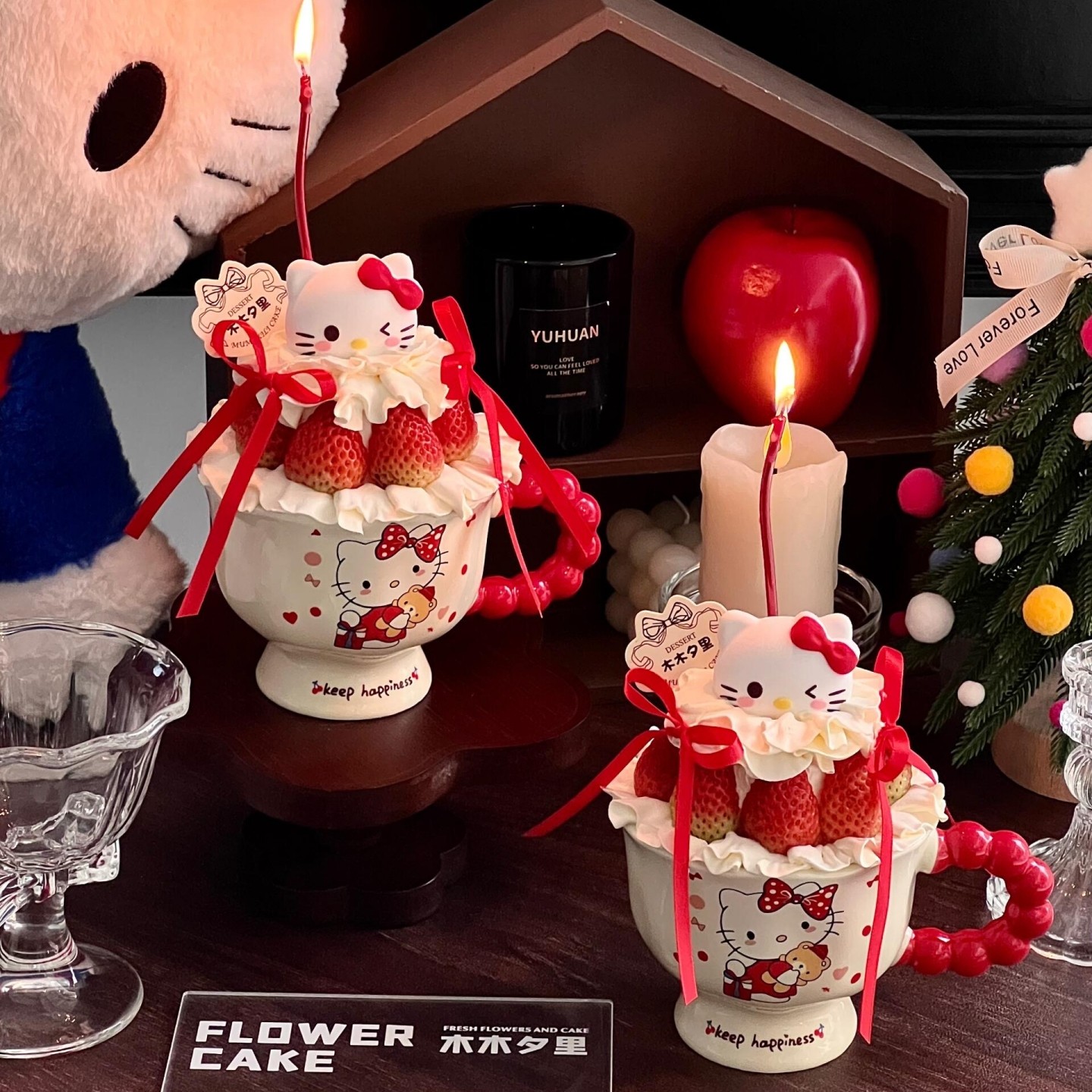 2026网红新年圣诞节草莓杯蛋糕装饰kt猫蛋糕杯奶油杯,节庆用品/礼品,节日装扮用品,淘宝优惠券,粉丝福利购,淘宝优惠卷