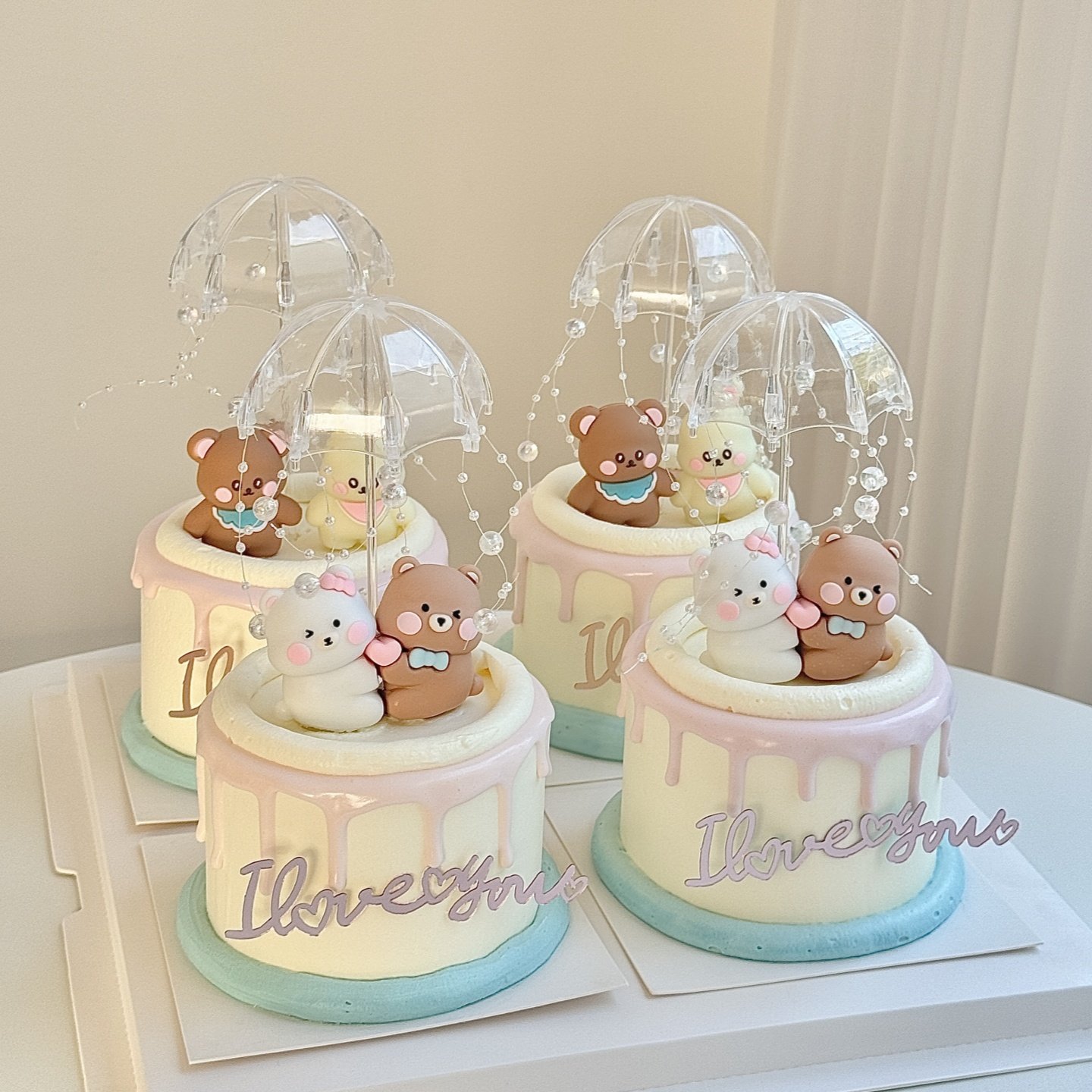 2.14网红情人节网红抱抱熊蛋糕装饰摆件透明小雨伞情侣装扮插件,节庆用品/礼品,节日装扮用品,淘宝优惠券,粉丝福利购,淘宝优惠卷