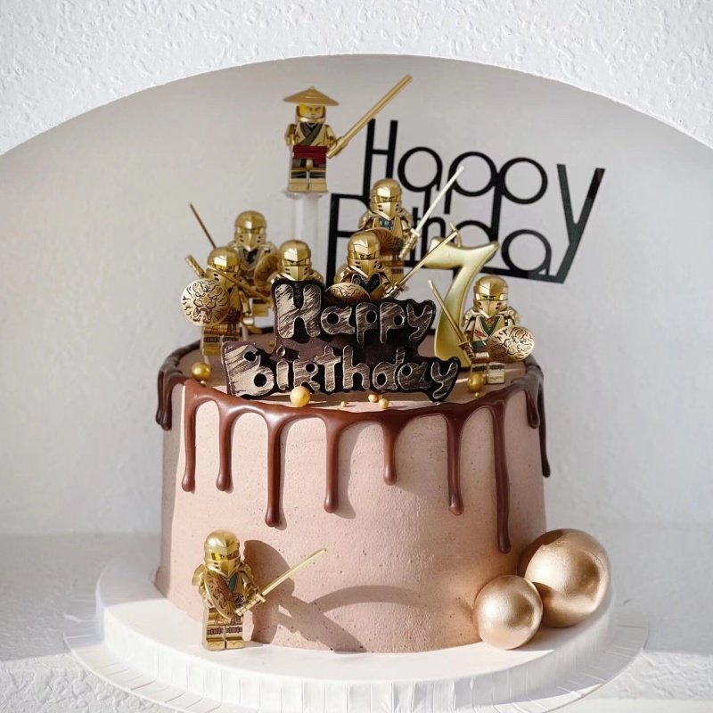 幻影忍者积木公仔男孩生日蛋糕装饰摆件儿童周岁生日派对烘焙装扮,节庆用品/礼品,节日装扮用品,淘宝优惠券,粉丝福利购,淘宝优惠卷