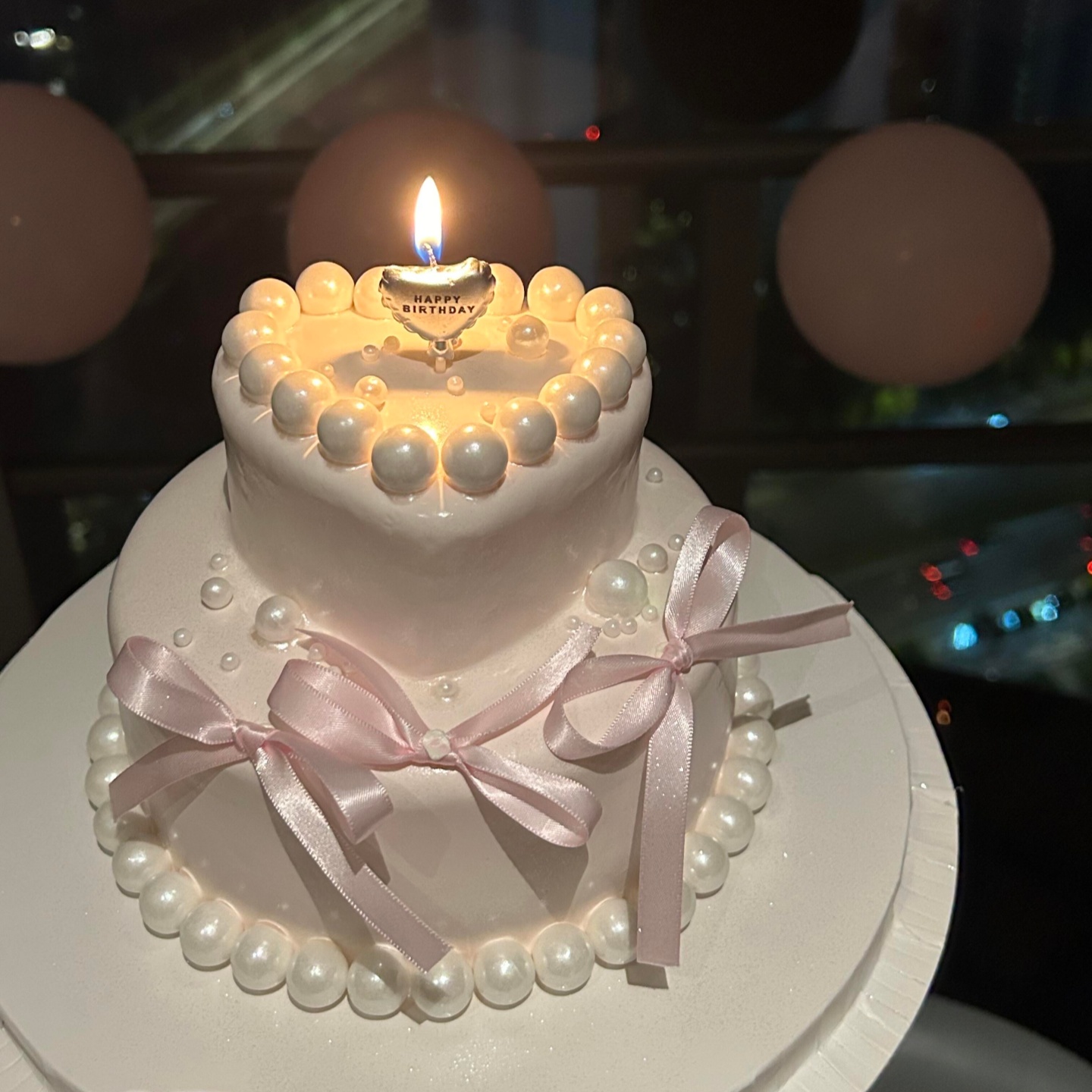 网红ins爱心蜡烛简约唯美蛋糕装饰插件女神生日派对烘焙装扮插件