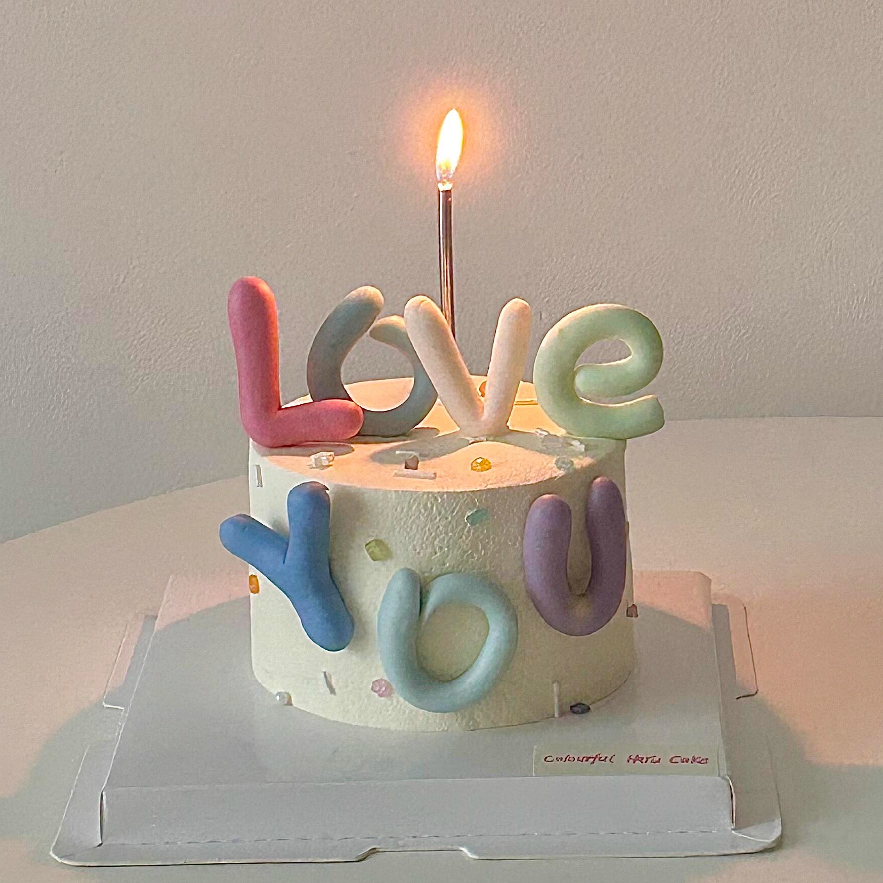 蛋糕装饰软胶字母LOVEYOU