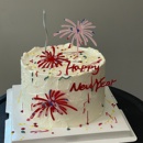 扮 旦跨年除夕夜甜品烘焙装 2026新年快乐礼花亚克力蛋糕装 饰插件元