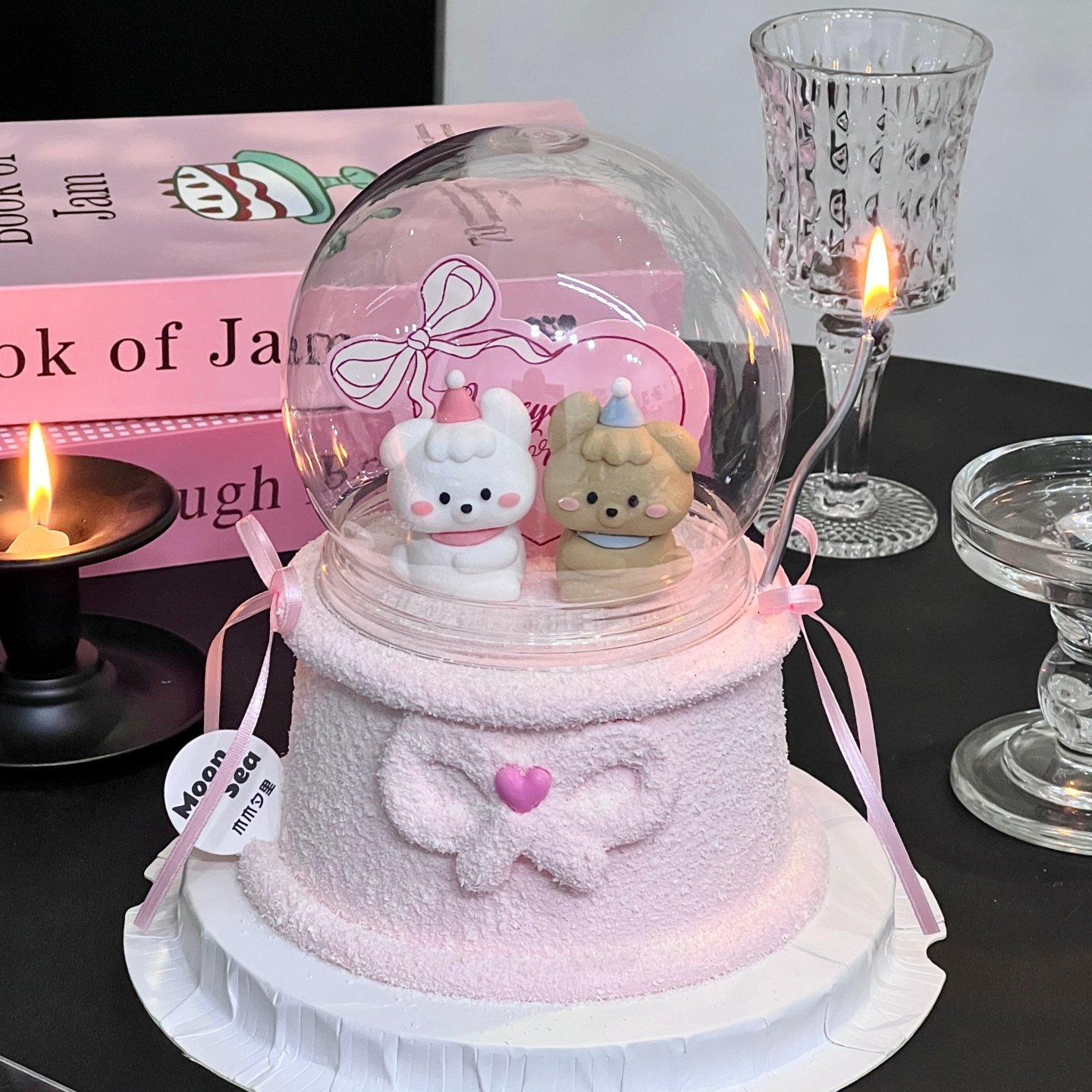 2026网红情人节卡通修狗蛋糕装饰爱心卡片水晶球情侣表白烘焙装扮,节庆用品/礼品,节日装扮用品,淘宝优惠券,粉丝福利购,淘宝优惠卷