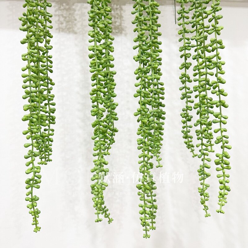 仿真多肉植物情人泪软胶垂挂盆栽装饰绿植室内景观设计搭配情人豆
