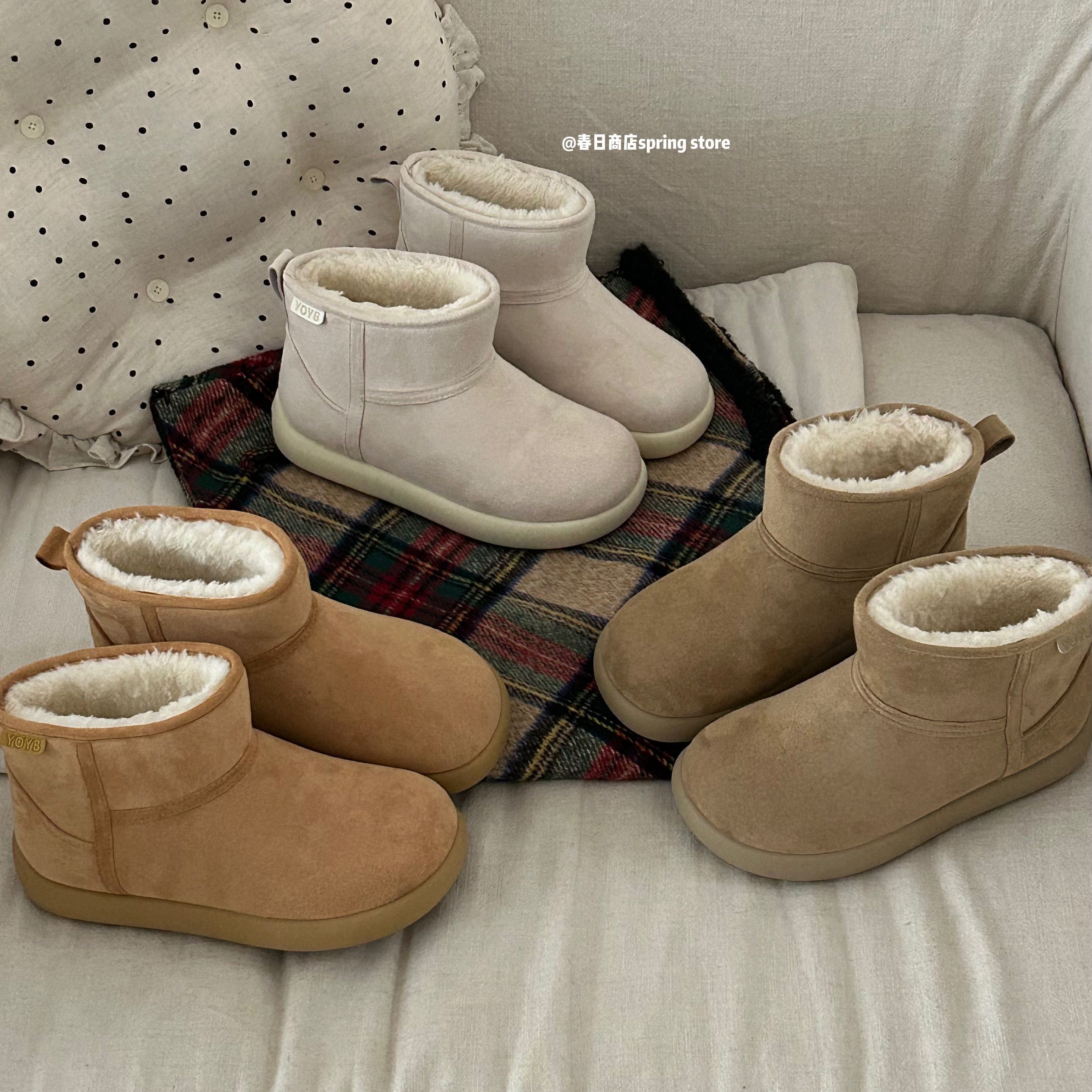 春日商店加绒加厚雪地靴女