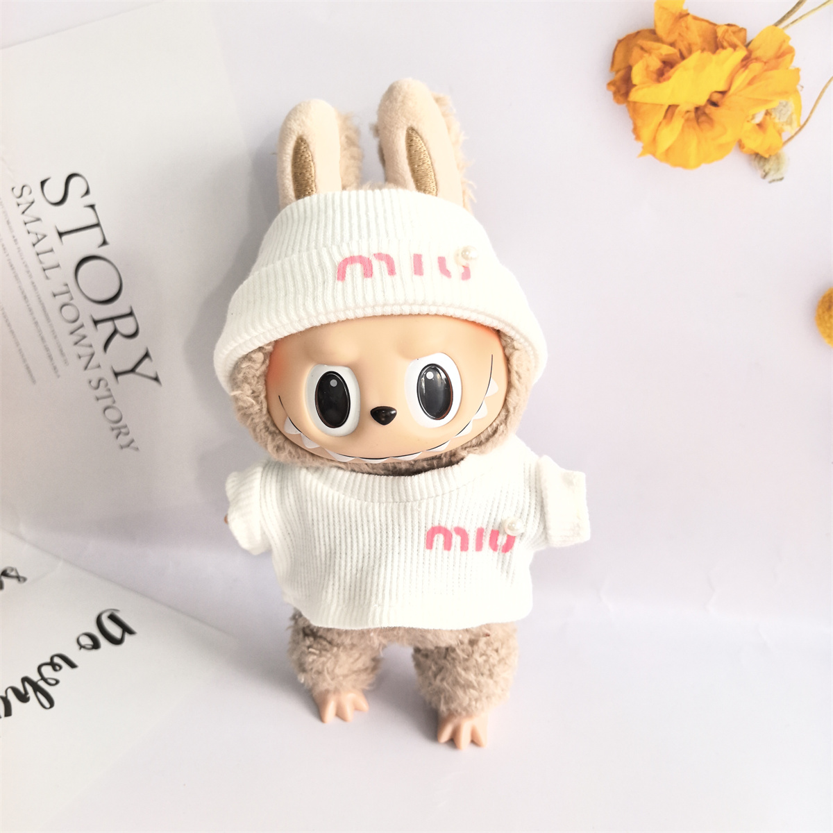 labubu衣服挂件拉布布娃衣头套