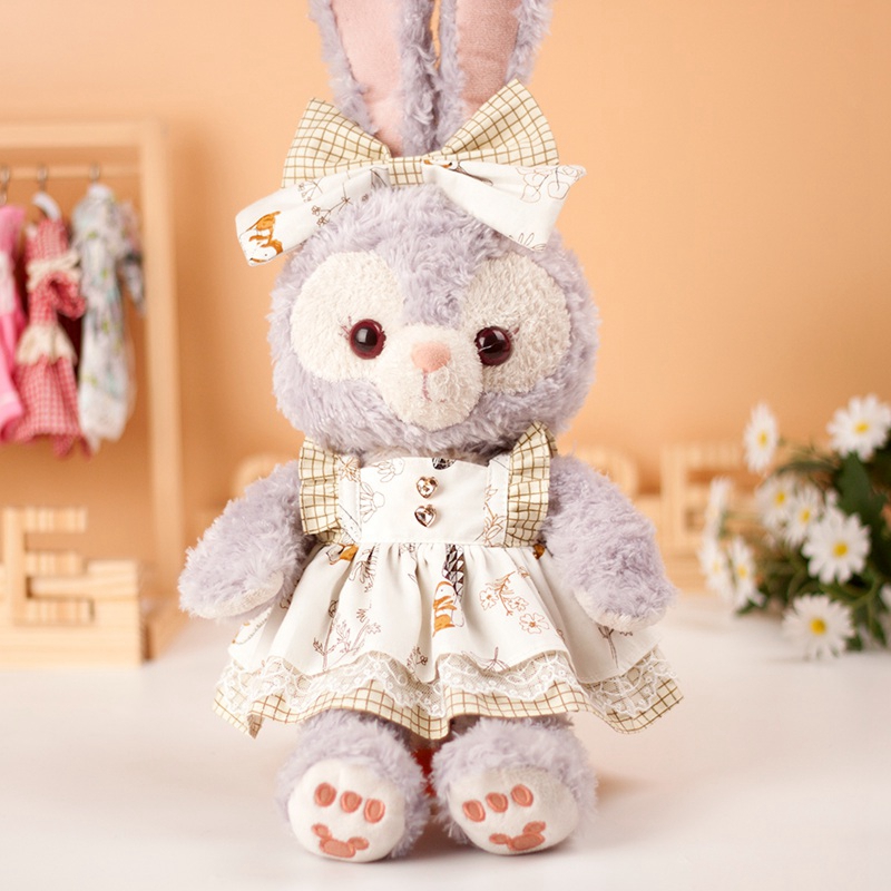 星黛露衣服着替50cm森系ab花边连衣裙Stella芭蕾兔毛绒公仔接样衣