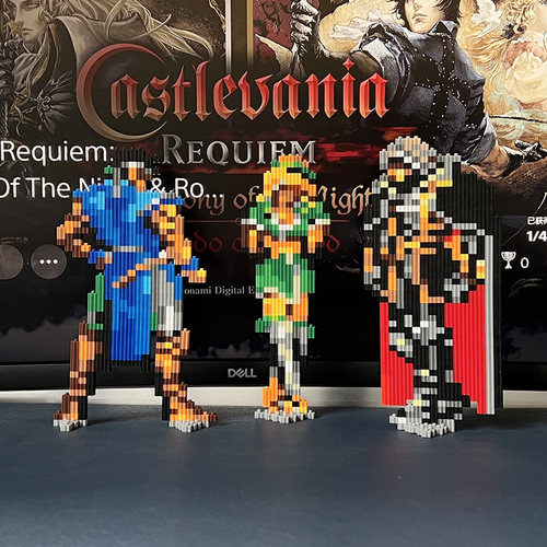 恶魔城经典造型创意拼装积木