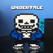 传说之下sans玩偶周边手办拼搭拼装 积木玩具儿童可爱摆件礼物模型