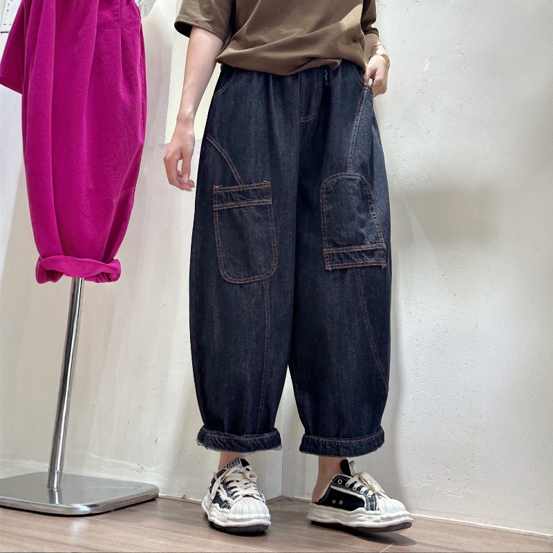 2025复古正反口袋牛仔裤