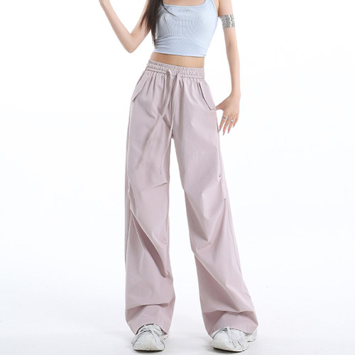 美式街头工装阔腿休闲裤