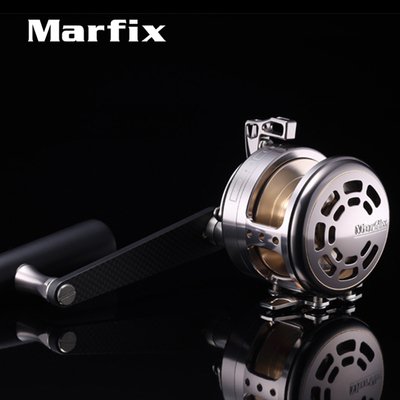 日本MARFIX海钓轮船钓慢摇轮GM Limited快抽深海大物铁板轮渔轮C3