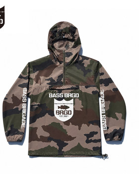 BASSBRIGD迷彩路亚冲锋衣情侣装