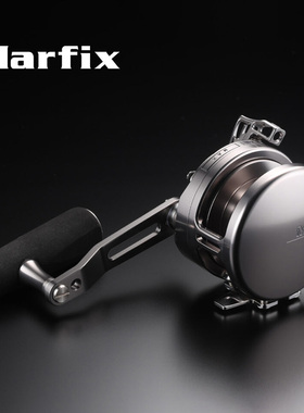 日本MARFIX海钓轮船钓慢摇轮快抽深海大物铁板轮渔轮C3远投鼓轮N4