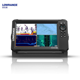 美国Lowrance劳伦斯EAGLE老鹰5/7/9中文三合一动态声纳筏钓探鱼器