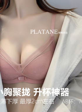 沫萱AB中厚杯梧桐本色内衣小胸加厚文胸聚拢立挺圆润饱满wn21209