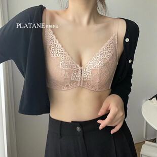 娉婷BCD超薄杯梧桐本色内衣性感蕾丝舒适承托大胸显小文胸WN22204