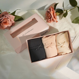 梧桐本色挽月系列中高腰平角裤 超细腻锦康纱柔软亲肤WM652006