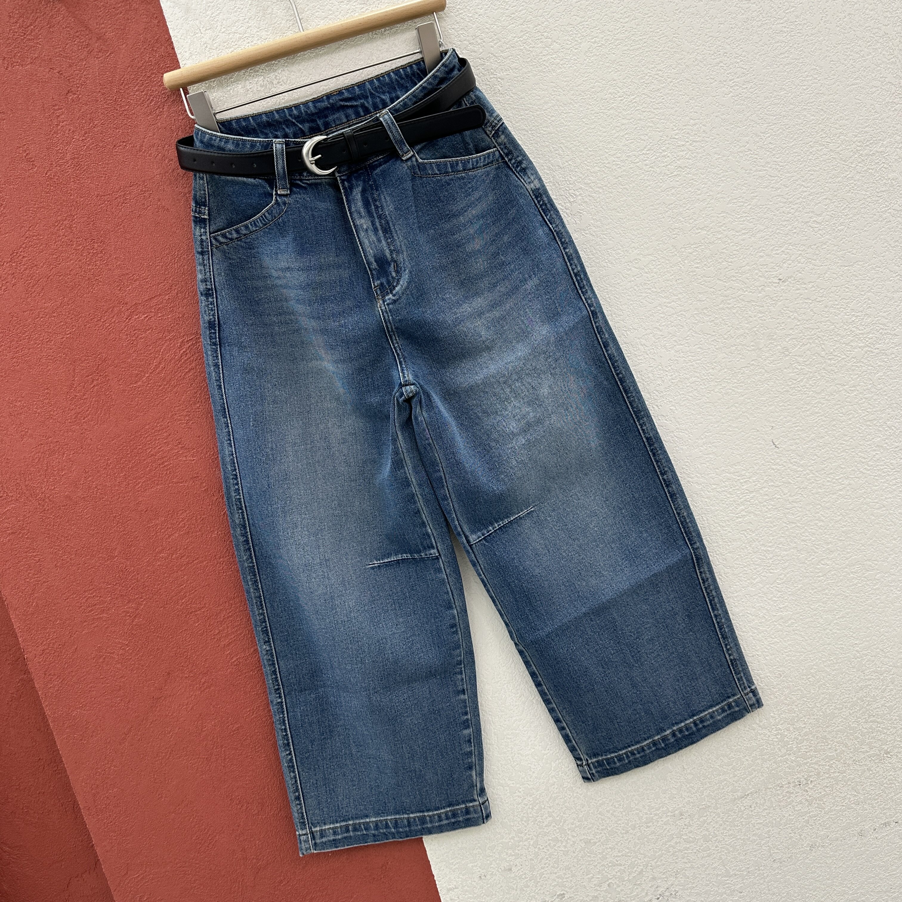 2026春款YKK GDH过得好73174 73153牛仔裤女式高腰显瘦九分奶奶裤