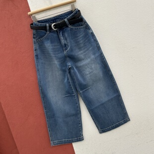 2026春款YKK GDH过得好73174 73153牛仔裤女式高腰显瘦九分奶奶裤
