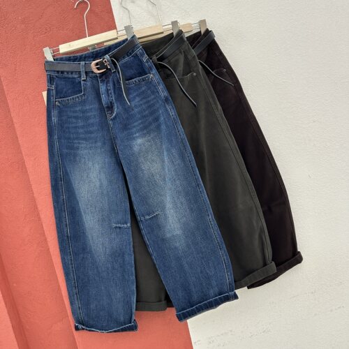 2026秋款FASHION JEANS牛仔裤女YILIUYI壹流壹8209直筒九分奶奶裤
