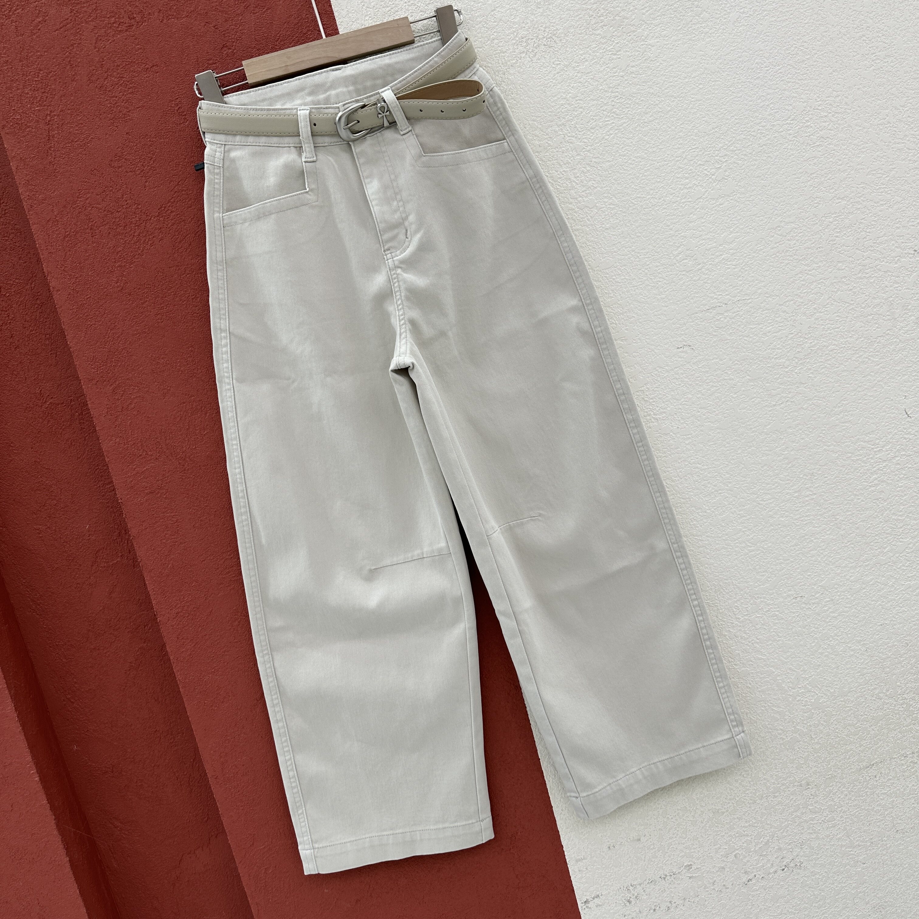 2026春款欧货Q FASHION JEANS酷希莱9590牛仔裤女九分直筒奶奶裤