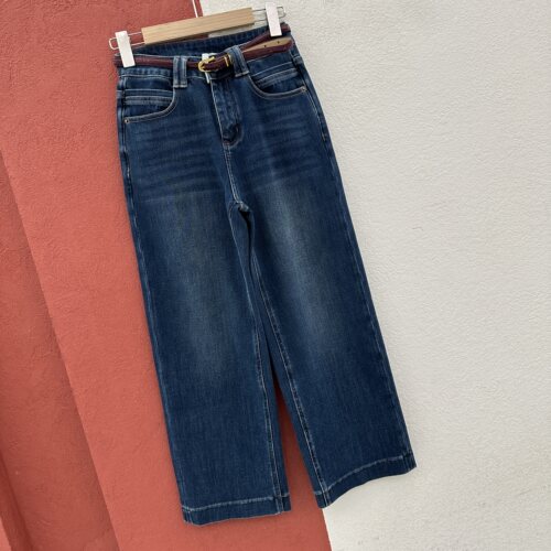 2026秋款N FASHION JEANS韩酷莱5602牛仔裤女高腰九分直筒法棍裤