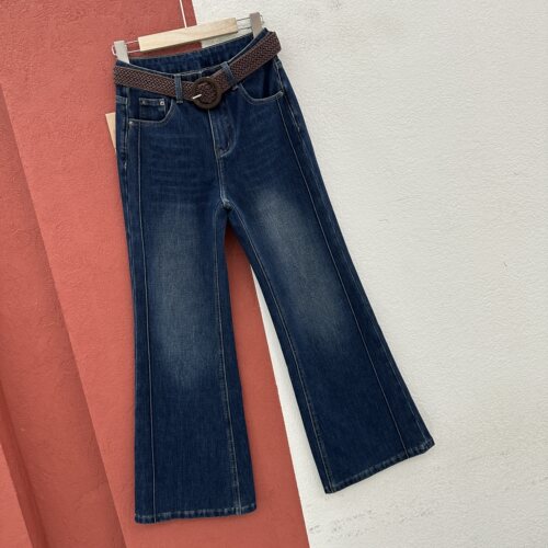 2026秋款FASHION JEANS壹流壹8237牛仔裤女侧边压线微喇裤喇叭裤